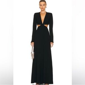 A.L.C. Black Long Sleeve Gown